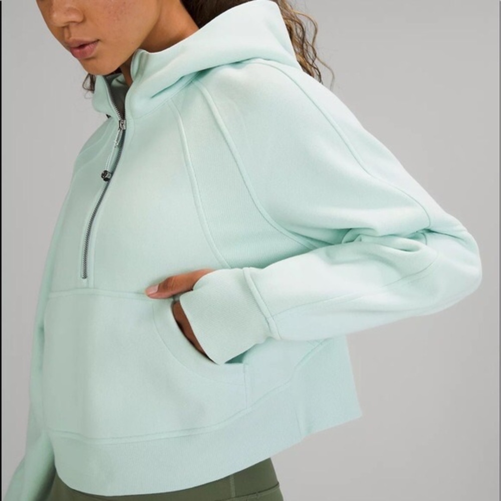 Lululemon Scuba Oversize Half Zip Hoodie Mint xs/s